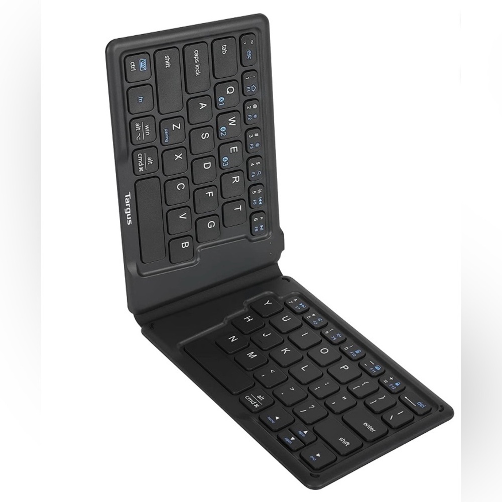 Ergonomic Foldable Bluetooth Antimicrobial Keyboard